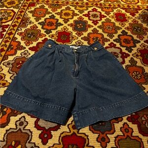 Classic Blue Denim Women's Jean Shorts